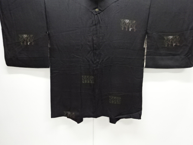 大正ロマン　樹木模様一つ紋羽織